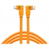 Tether Tools TetherPro Dual Right-Angle USB-C Cable 4.6m Orange